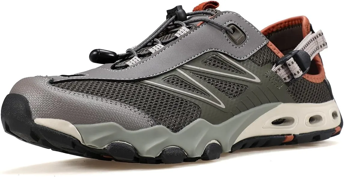 HUMTTO Water Shoes Men, Quick Dry Outdoor Sports Barefoot Shoes Non-Slip Aqua Hiking Sandals for Summer Swimming, Surfing, Kayaking, Diving – Pool, Beach, Lake & River