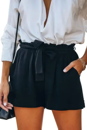 HVEPUO Women Casual Summer Shorts Elastic High Waisted Short Pants with Pockets