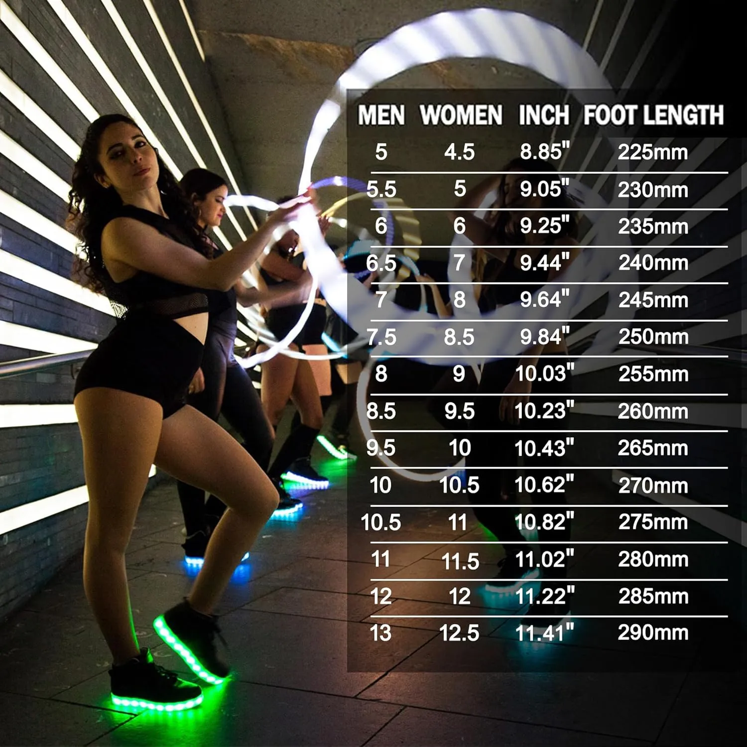 IGxx LED Light Up High Top Sneakers - USB Rechargeable, Glowing, Flashing Shoes for Men, Women & Kids