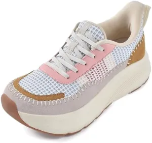 JACKSHIBO Women's Wide Toe Box Fashion Sneakers Slip in Free up Hands Shoes Arch Support Orthopedic Casual Walking Shoes with Metatarsal Pad