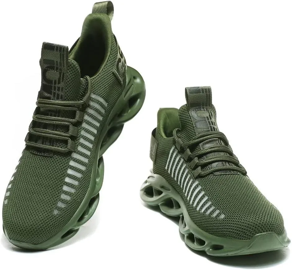 Jakcuz Women's Lace Up Walking Shoes Breathable Ultra Lightweight Sport Casual Ladies Girls Fashion Platform Sneakers