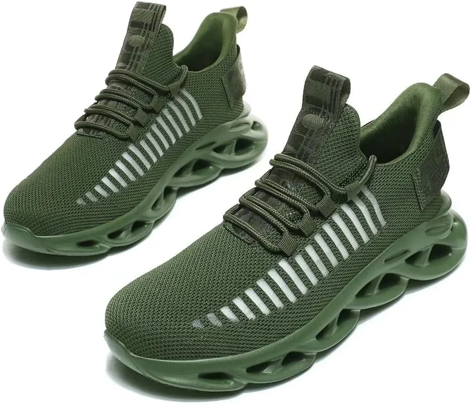 Jakcuz Women's Lace Up Walking Shoes Breathable Ultra Lightweight Sport Casual Ladies Girls Fashion Platform Sneakers