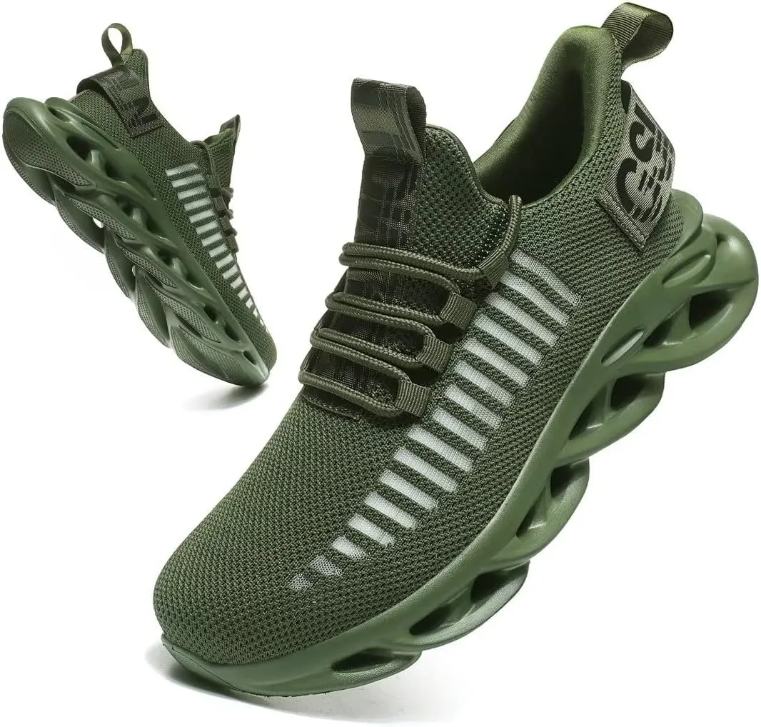 Jakcuz Women's Lace Up Walking Shoes Breathable Ultra Lightweight Sport Casual Ladies Girls Fashion Platform Sneakers
