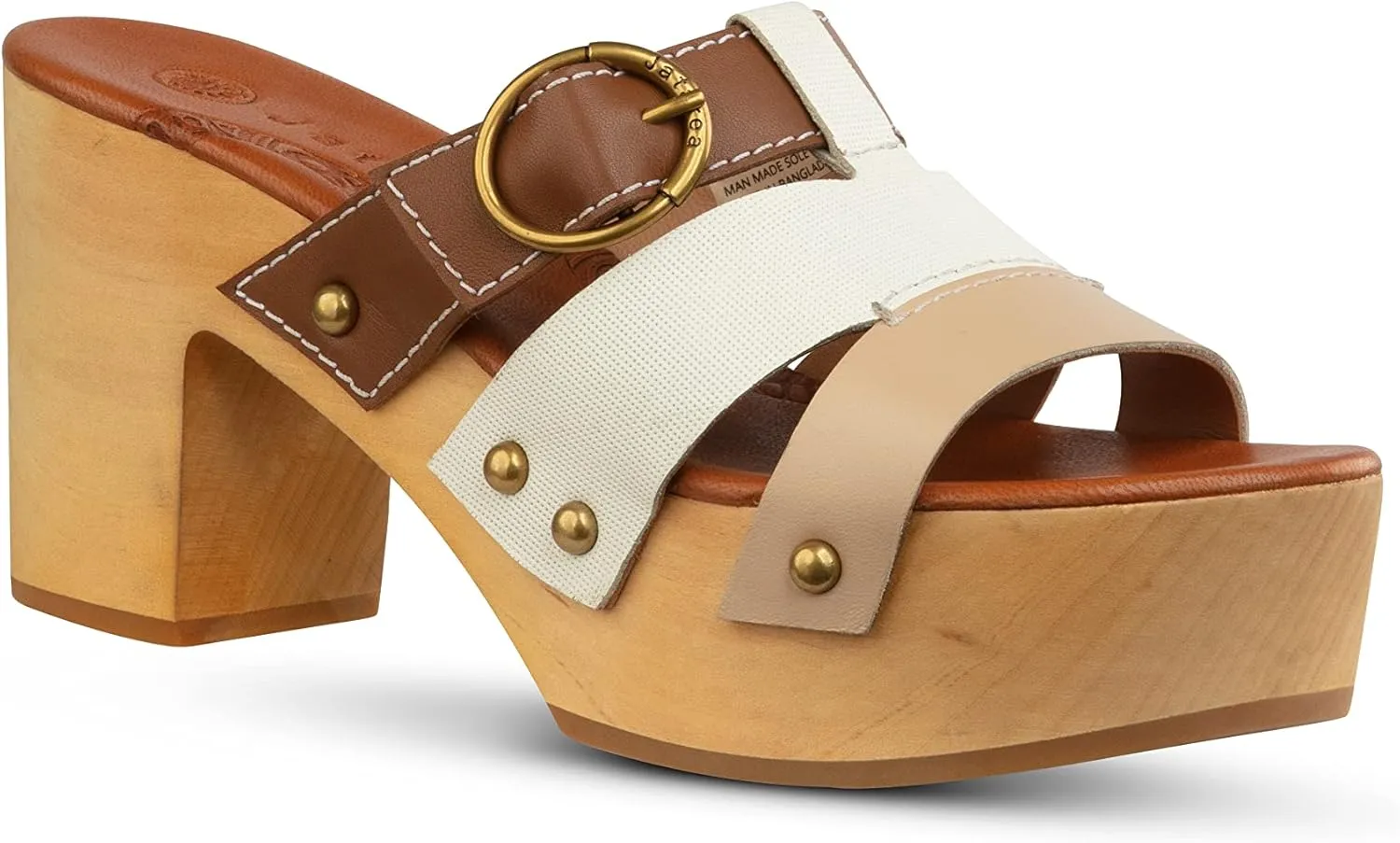 JATAREA Leather Wedge Sandals for Women | Women's Sandals Perfect for Summer
