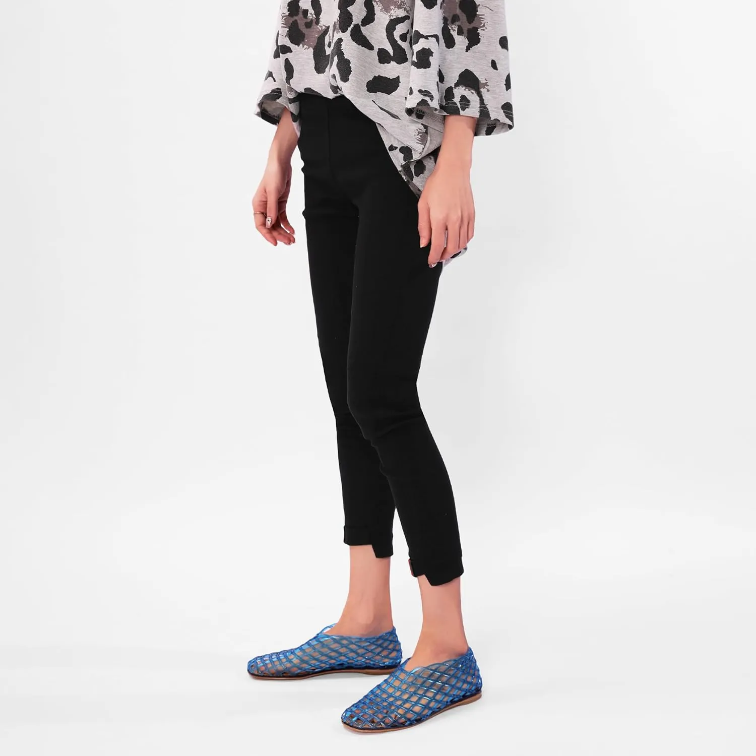 Jelly Mesh Ballet Flats - Comfortable Clear Jelly Shoes, Adult Women's Closed Toe Flats Sandals
