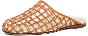 Jelly Shoes for Women Mesh Jelly Sandals Slides Closed Toe Flats Slip on Round Toe Summer Beach Slippers Mules
