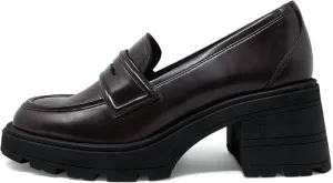 JENN ARDOR Chunky Block Heel Loafers for Women Closed Round Toe Platform Pumps Slip On Dress Shoes Wedding Party Office Lady Shoes