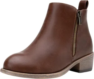 Jeossy Women's Ankle Boots, Classic Low Heeled Short Booties, Casual Comfortable Boots