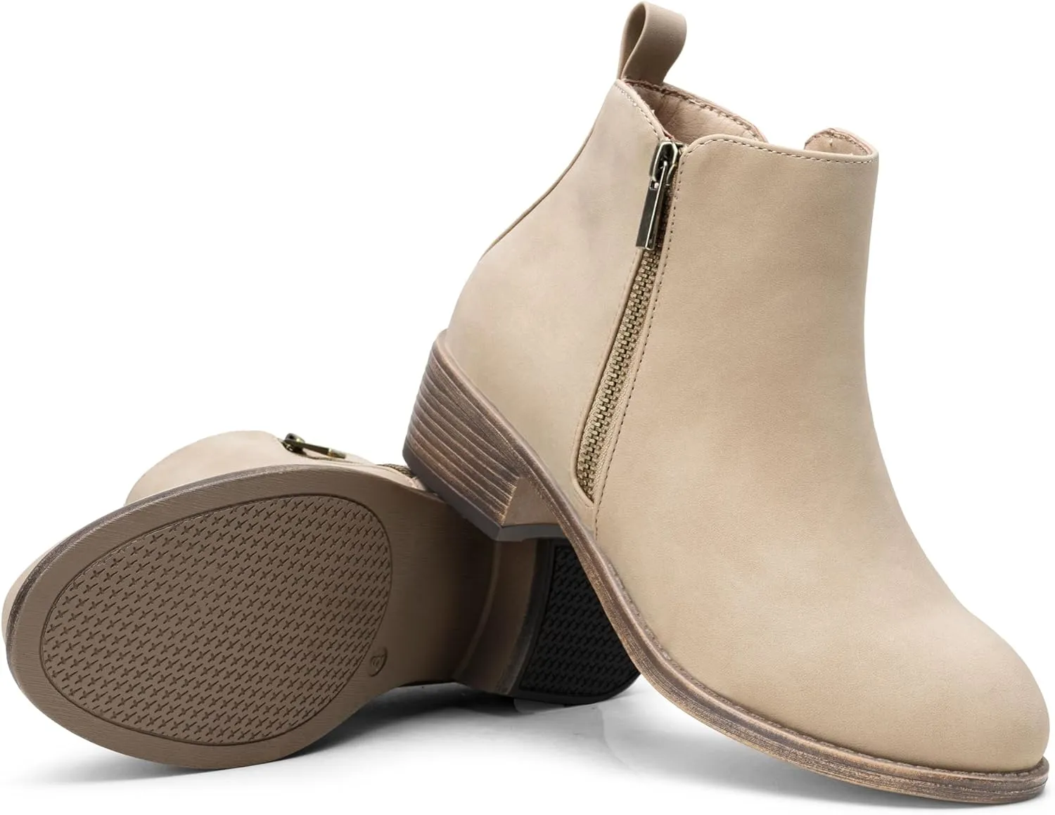 Jeossy Women's Ankle Boots, Classic Low Heeled Short Booties, Casual Comfortable Boots
