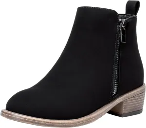 Jeossy Women's Ankle Boots, Classic Low Heeled Short Booties, Casual Comfortable Boots