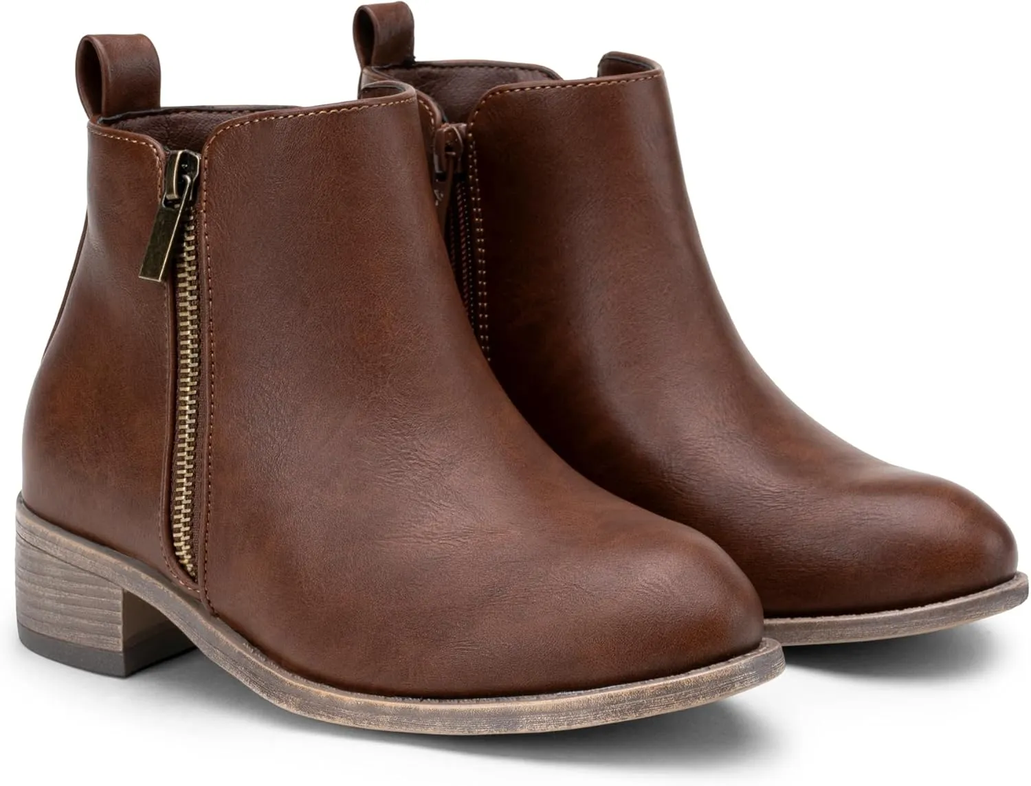Jeossy Women's Ankle Boots, Classic Low Heeled Short Booties, Casual Comfortable Boots