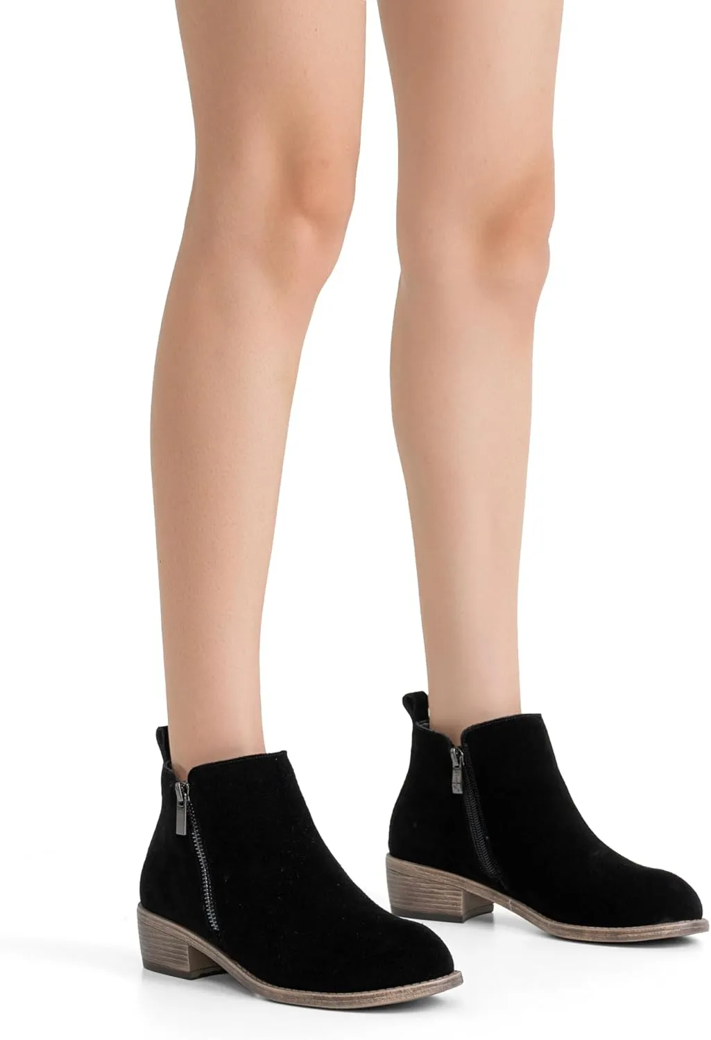 Jeossy Women's Ankle Boots, Classic Low Heeled Short Booties, Casual Comfortable Boots