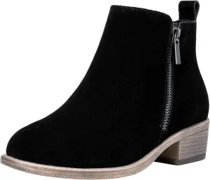 Jeossy Women's Ankle Boots, Classic Low Heeled Short Booties, Casual Comfortable Boots