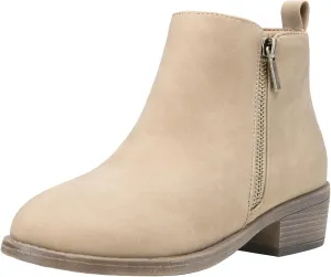 Jeossy Women's Ankle Boots, Classic Low Heeled Short Booties, Casual Comfortable Boots