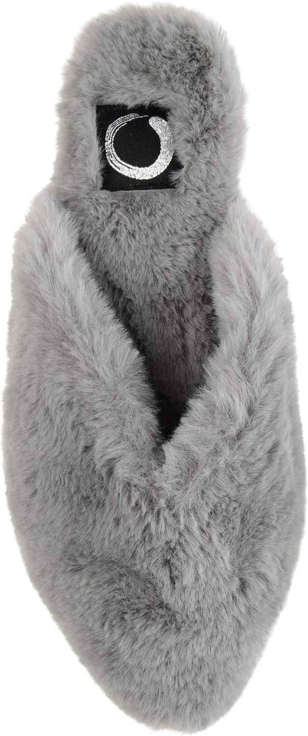 Journee Women's Faux Fur Sundown Slippers