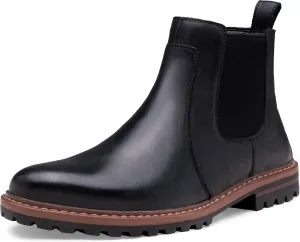 Jousen Chelsea Boots Men Lightweight Mens Boots Classic Slip On Boots Casual Boots for Men