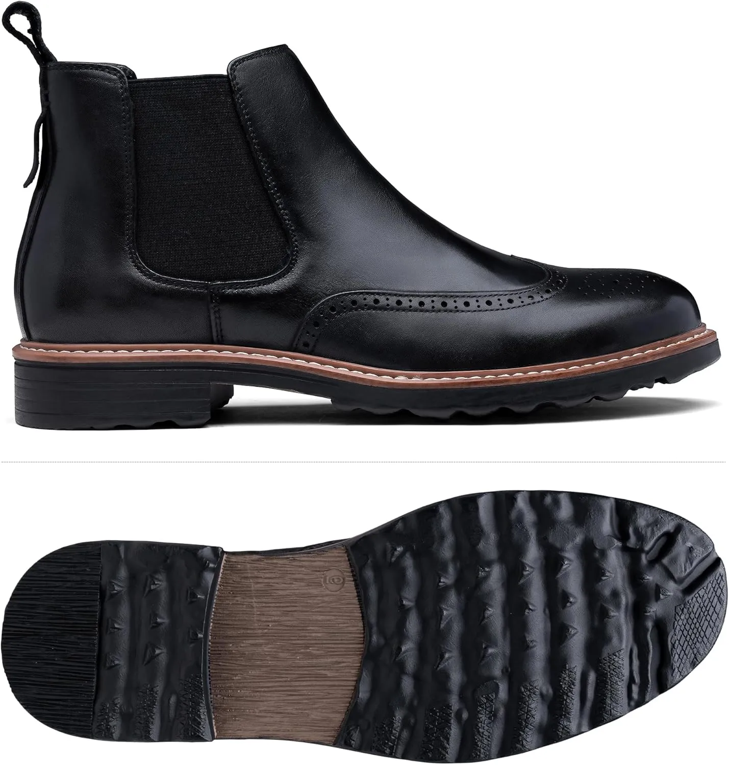 Jousen Men's Chelsea Boots Suede Casual