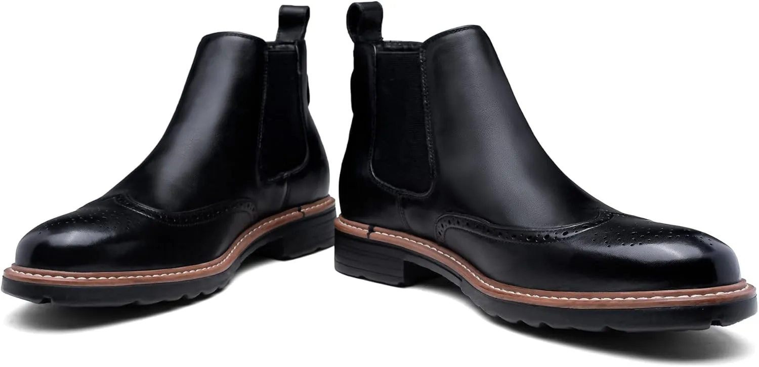 Jousen Men's Chelsea Boots Suede Casual