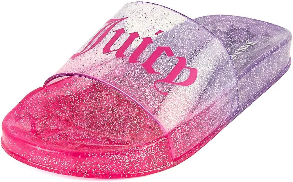 Juicy Couture Slide Sandals, Beach Flats for Women, Summer Shoes