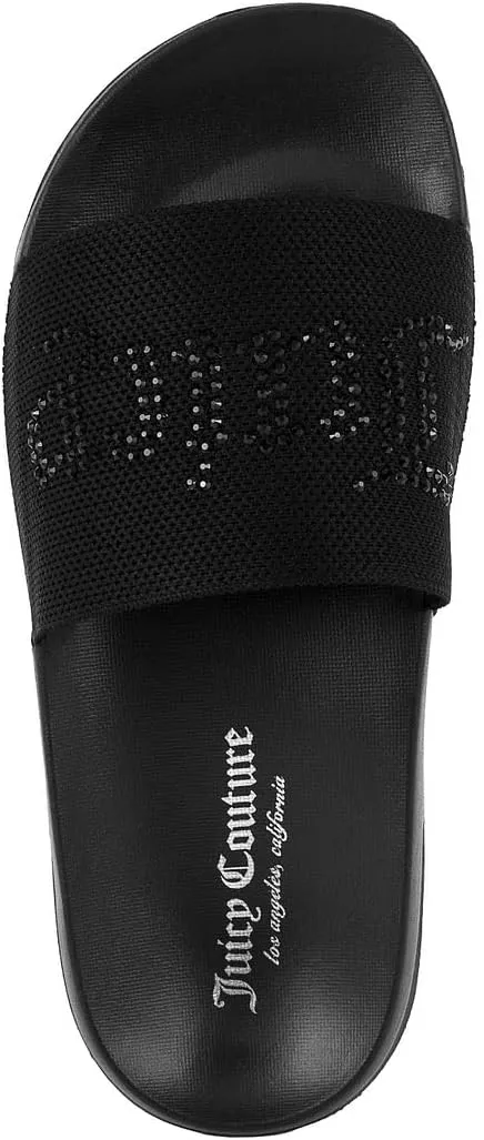 Juicy Couture Slide Sandals, Beach Flats for Women, Summer Shoes