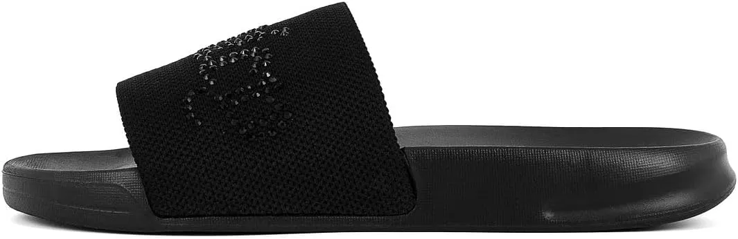 Juicy Couture Slide Sandals, Beach Flats for Women, Summer Shoes