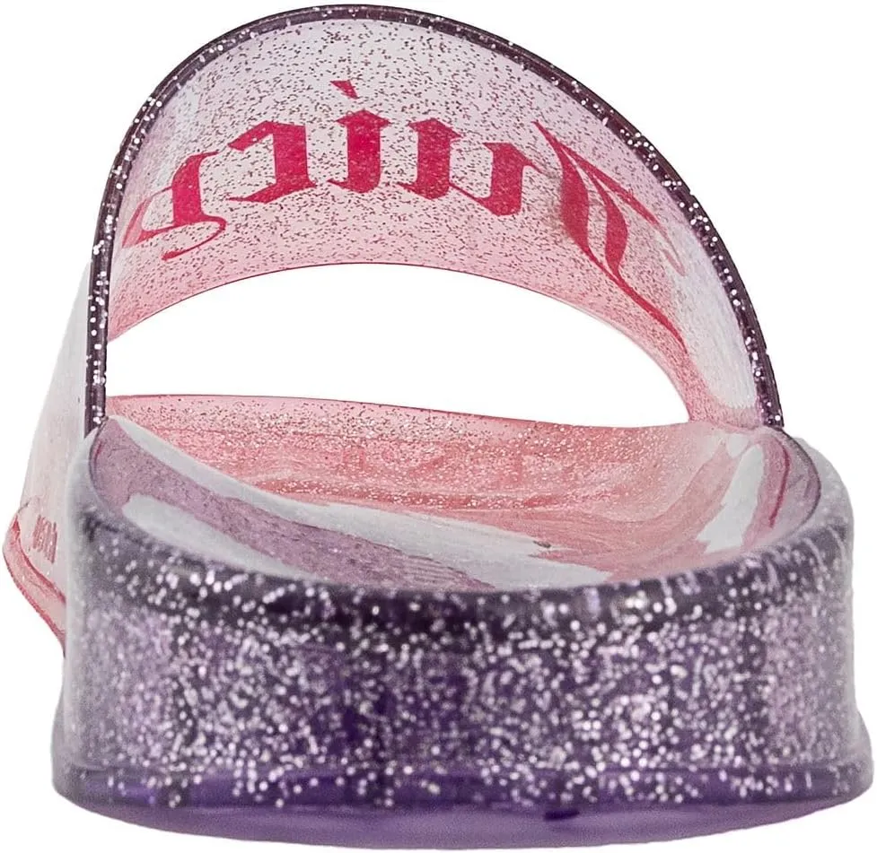 Juicy Couture Slide Sandals, Beach Flats for Women, Summer Shoes