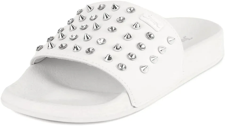 Juicy Couture Slide Sandals, Beach Flats for Women, Summer Shoes