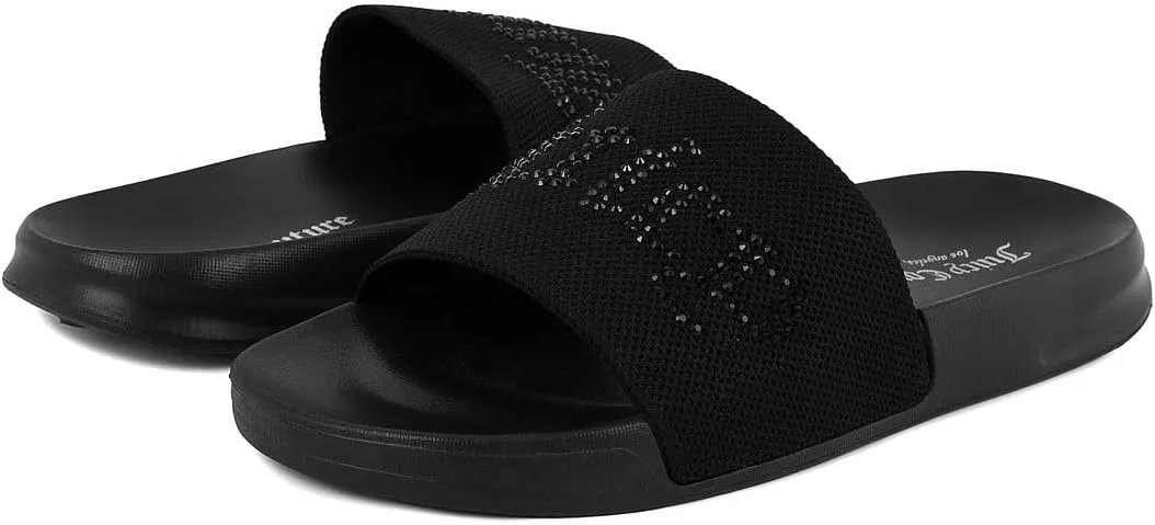 Juicy Couture Slide Sandals, Beach Flats for Women, Summer Shoes