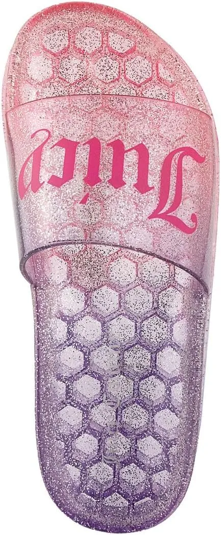 Juicy Couture Slide Sandals, Beach Flats for Women, Summer Shoes