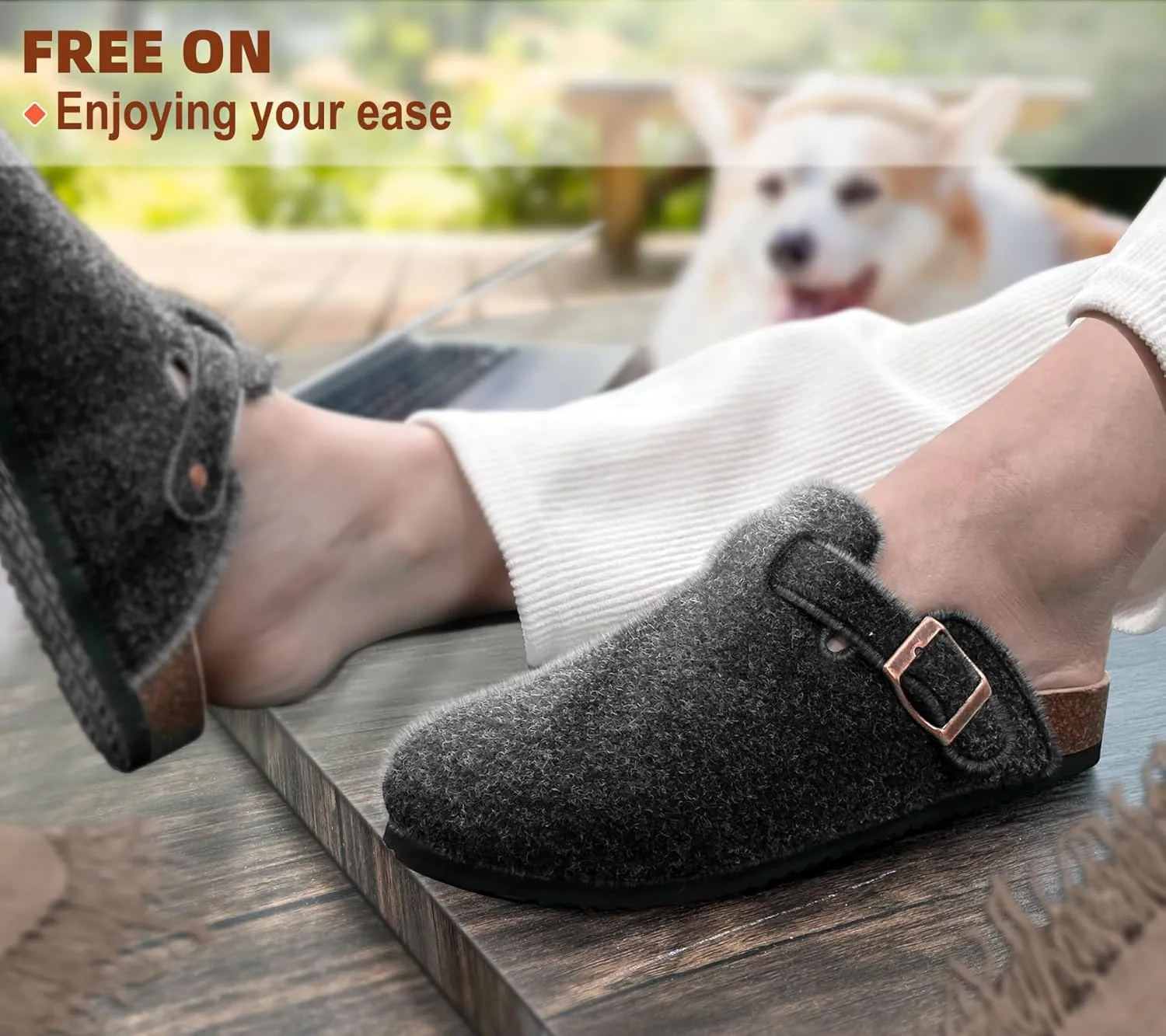 KEMISANT Women Clogs,Comfort Mules Slippers Nurse Work Shoes Sandals Unisex for Men Women with Cork-Footbed Cushion