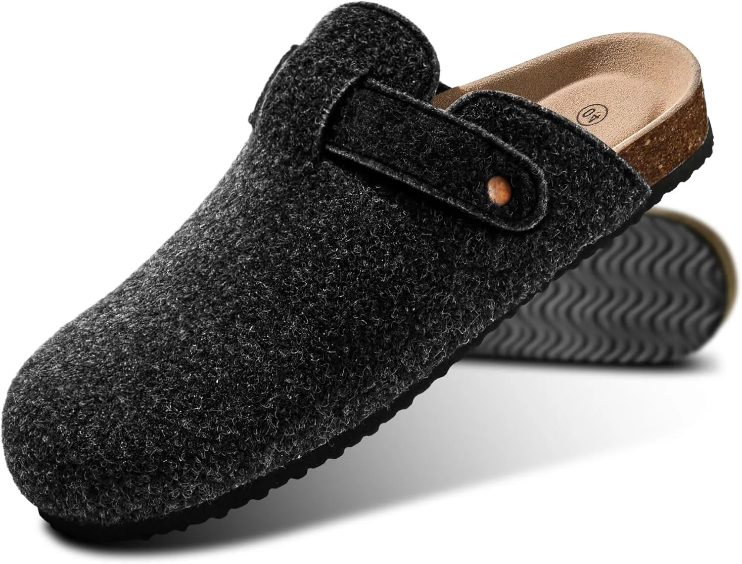 KEMISANT Women Clogs,Comfort Mules Slippers Nurse Work Shoes Sandals Unisex for Men Women with Cork-Footbed Cushion
