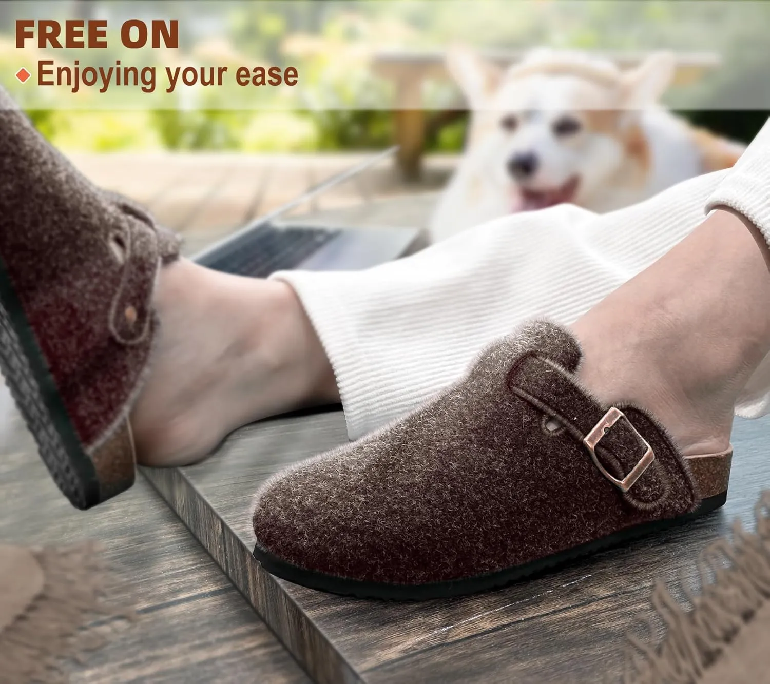 KEMISANT Women Clogs,Comfort Mules Slippers Nurse Work Shoes Sandals Unisex for Men Women with Cork-Footbed Cushion