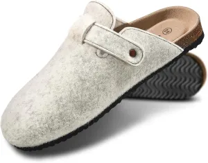 KEMISANT Women Clogs,Comfort Mules Slippers Nurse Work Shoes Sandals Unisex for Men Women with Cork-Footbed Cushion