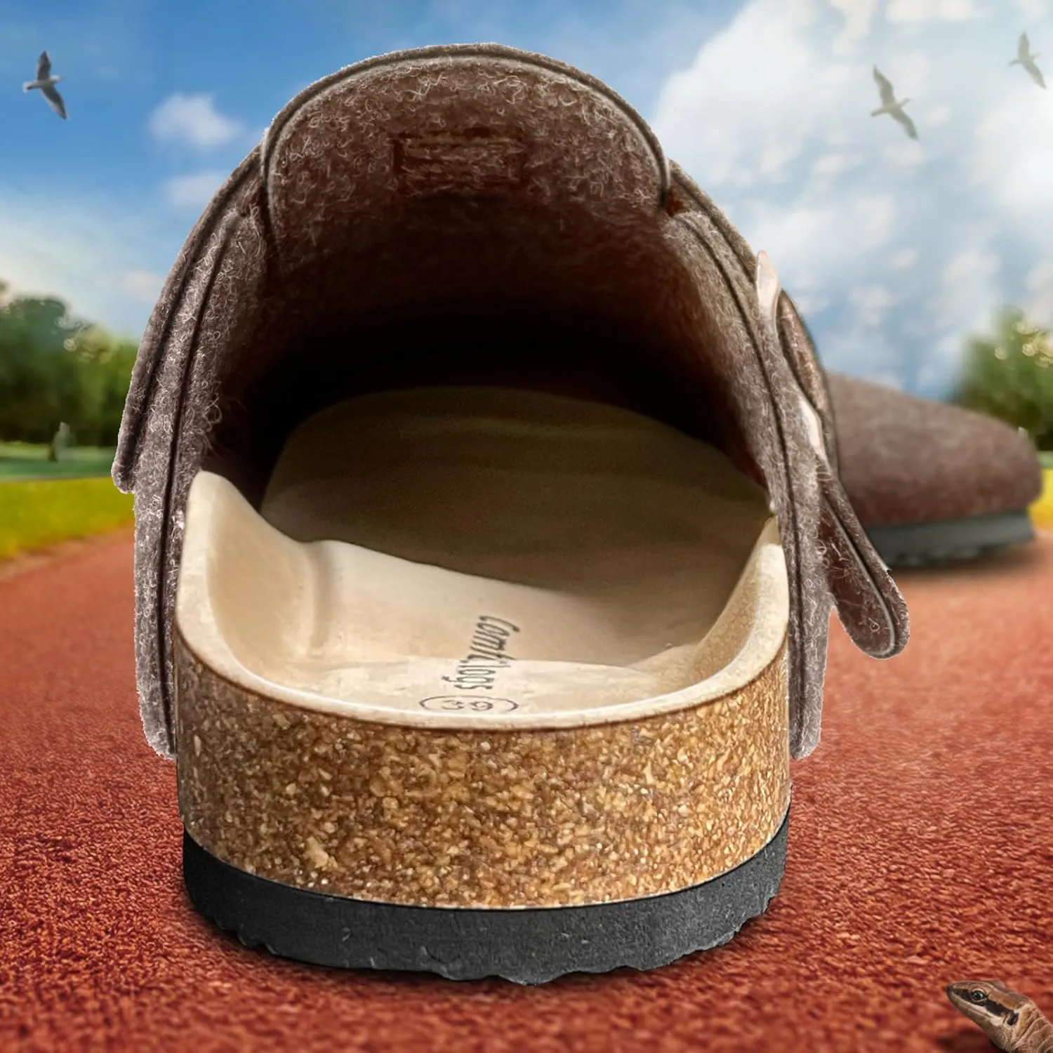 KEMISANT Women Clogs,Comfort Mules Slippers Nurse Work Shoes Sandals Unisex for Men Women with Cork-Footbed Cushion