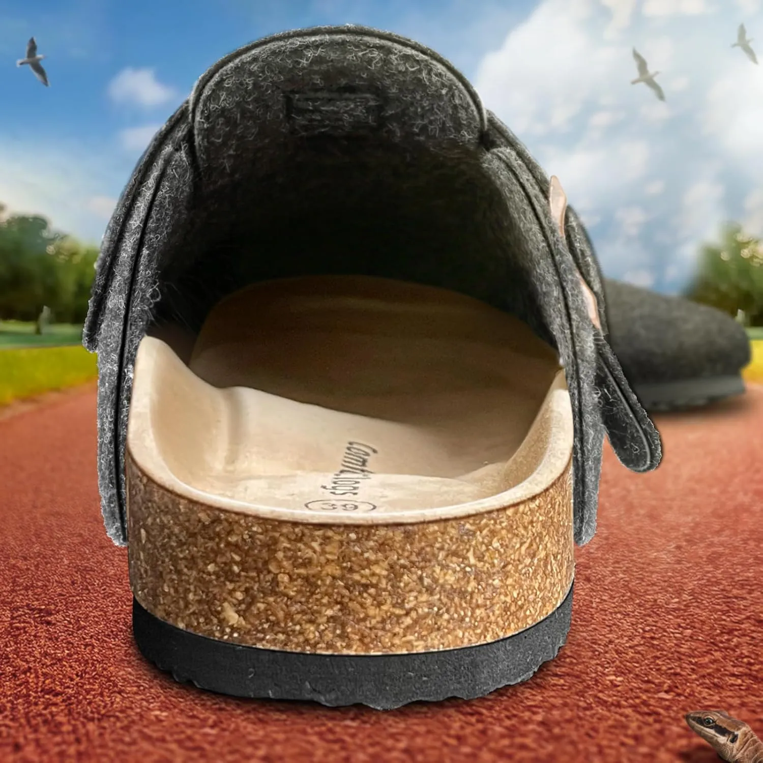 KEMISANT Women Clogs,Comfort Mules Slippers Nurse Work Shoes Sandals Unisex for Men Women with Cork-Footbed Cushion