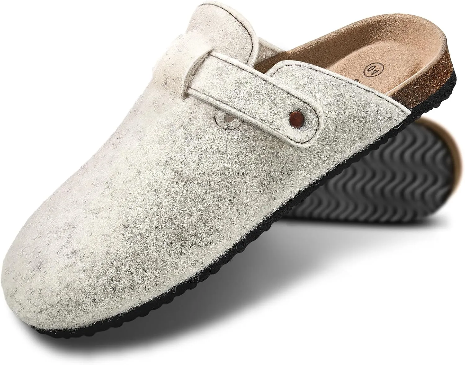 KEMISANT Women Clogs,Comfort Mules Slippers Nurse Work Shoes Sandals Unisex for Men Women with Cork-Footbed Cushion