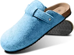 KEMISANT Women Clogs,Comfort Mules Slippers Nurse Work Shoes Sandals Unisex for Men Women with Cork-Footbed Cushion