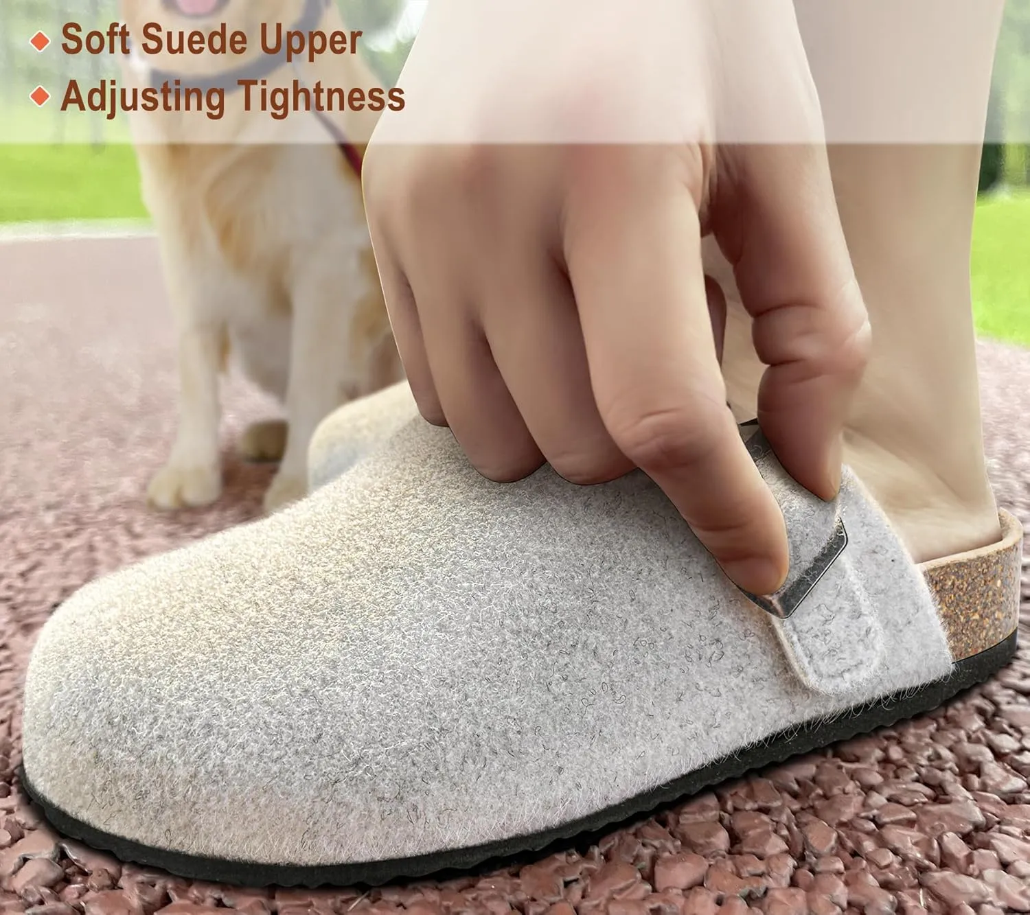 KEMISANT Women Clogs,Comfort Mules Slippers Nurse Work Shoes Sandals Unisex for Men Women with Cork-Footbed Cushion