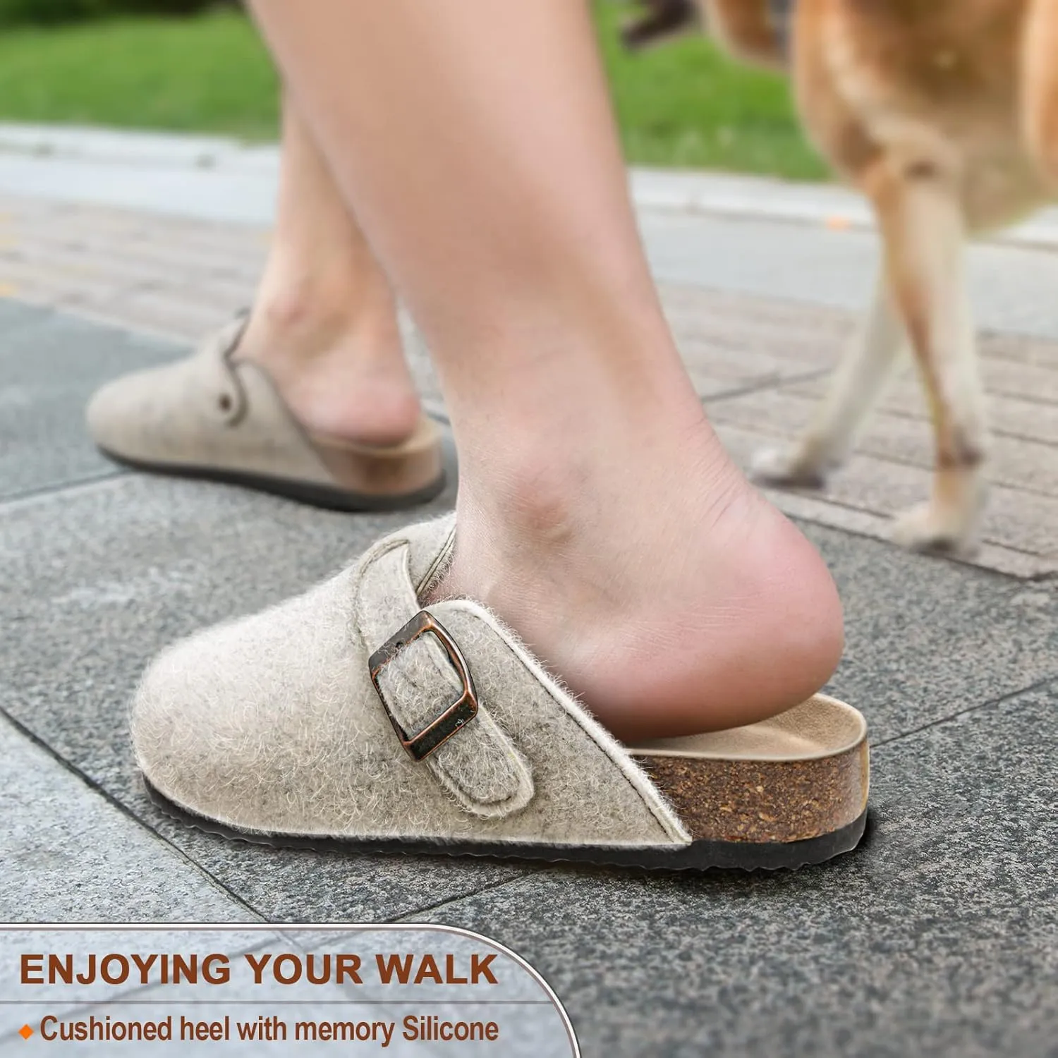 KEMISANT Women Clogs,Comfort Mules Slippers Nurse Work Shoes Sandals Unisex for Men Women with Cork-Footbed Cushion