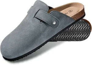 KEMISANT Women Clogs,Comfort Mules Slippers Nurse Work Shoes Sandals Unisex for Men Women with Cork-Footbed Cushion