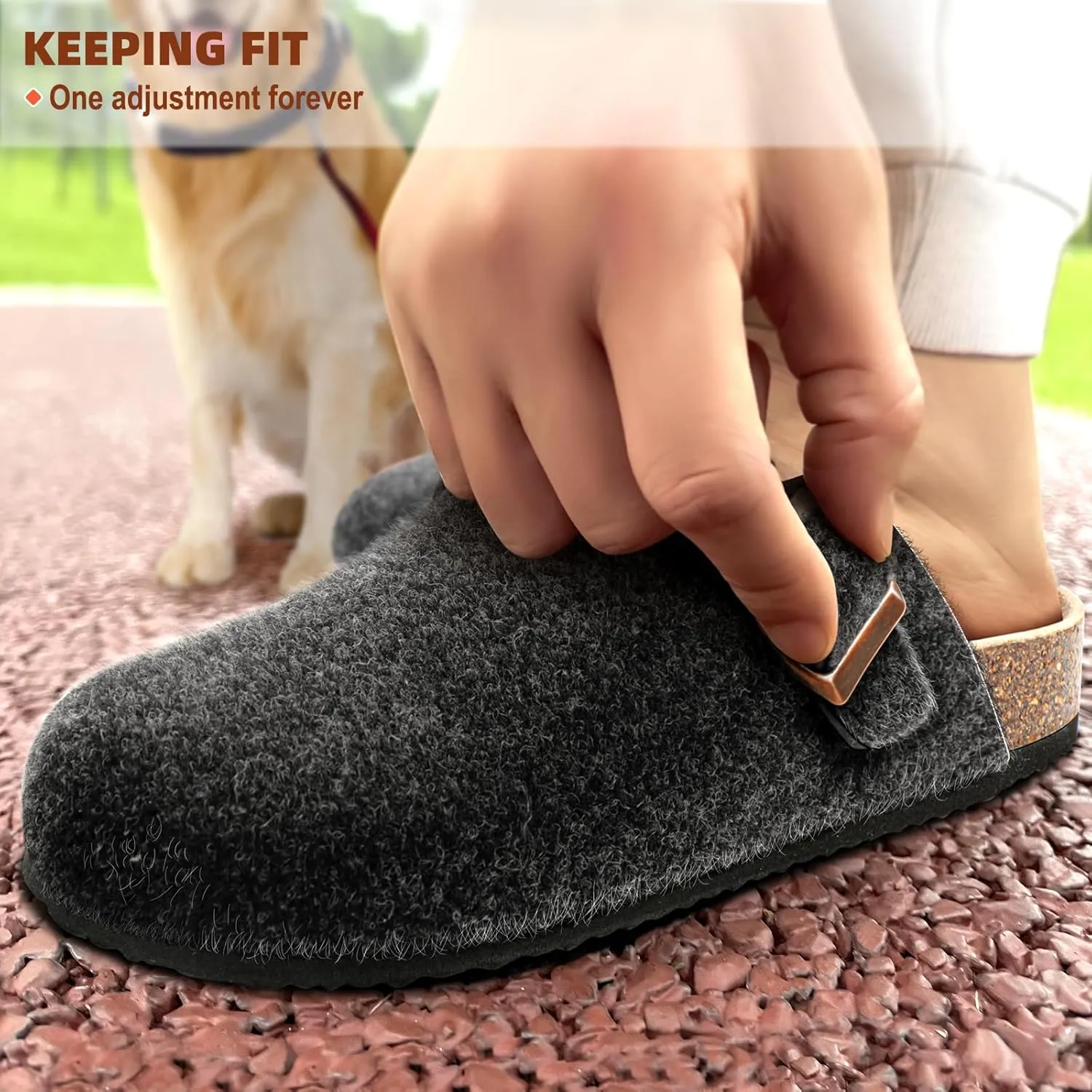 KEMISANT Women Clogs,Comfort Mules Slippers Nurse Work Shoes Sandals Unisex for Men Women with Cork-Footbed Cushion
