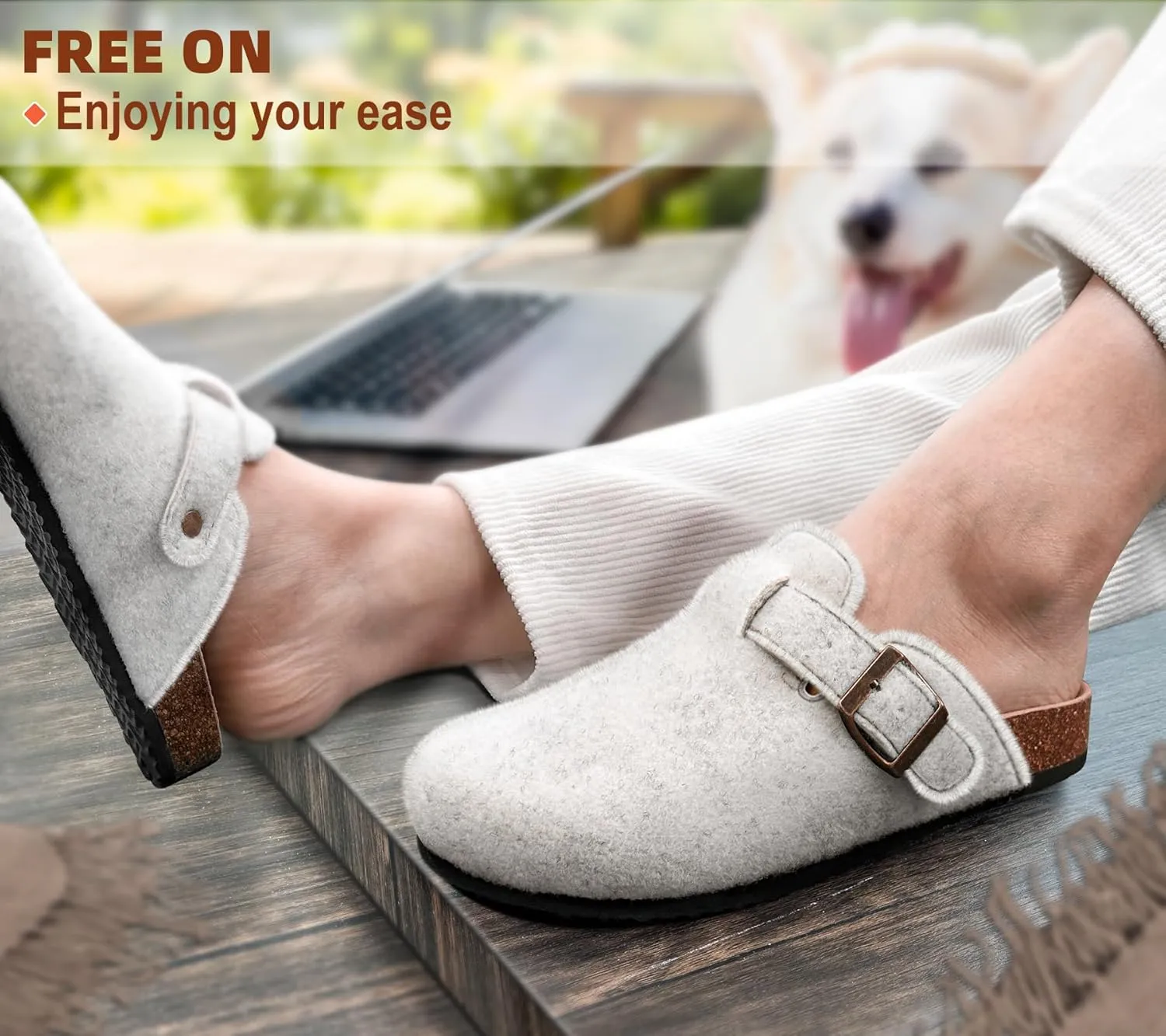 KEMISANT Women Clogs,Comfort Mules Slippers Nurse Work Shoes Sandals Unisex for Men Women with Cork-Footbed Cushion