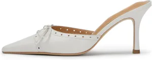 Kitten Heels for Women Dressy Pointed Toe Bow Heeled Sandals Vintage Mules Sexy Stiletto Heel Casual Pumps