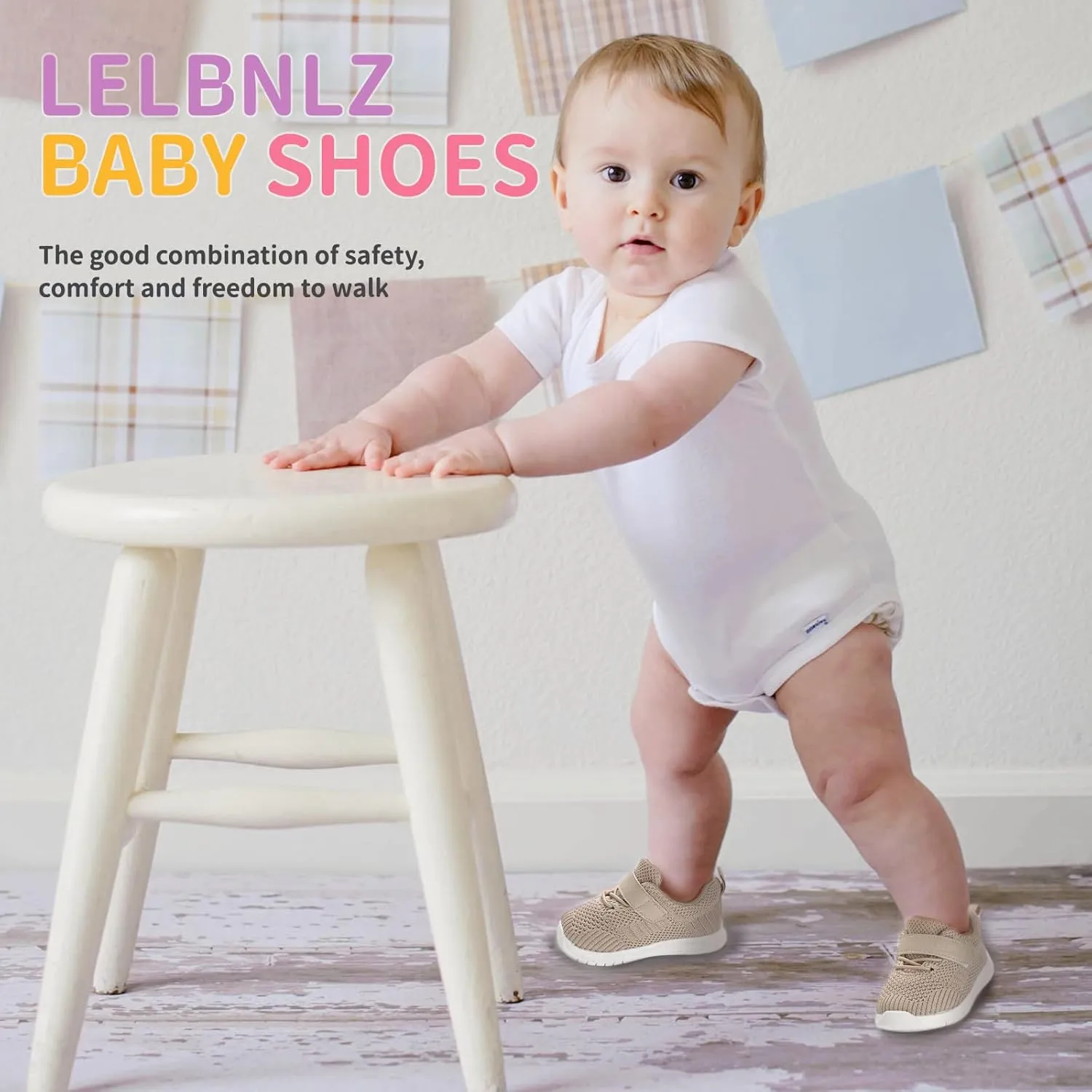 Knitted Slip-On Sneakers for Toddlers, Kids,Toddler Shoes, Baby Sneakers Girls Boys, Baby Walking Shoes, Non-Slip Fashion Baby Shoes, Lightweight Baby Socks Shoes,Daycare Shoes