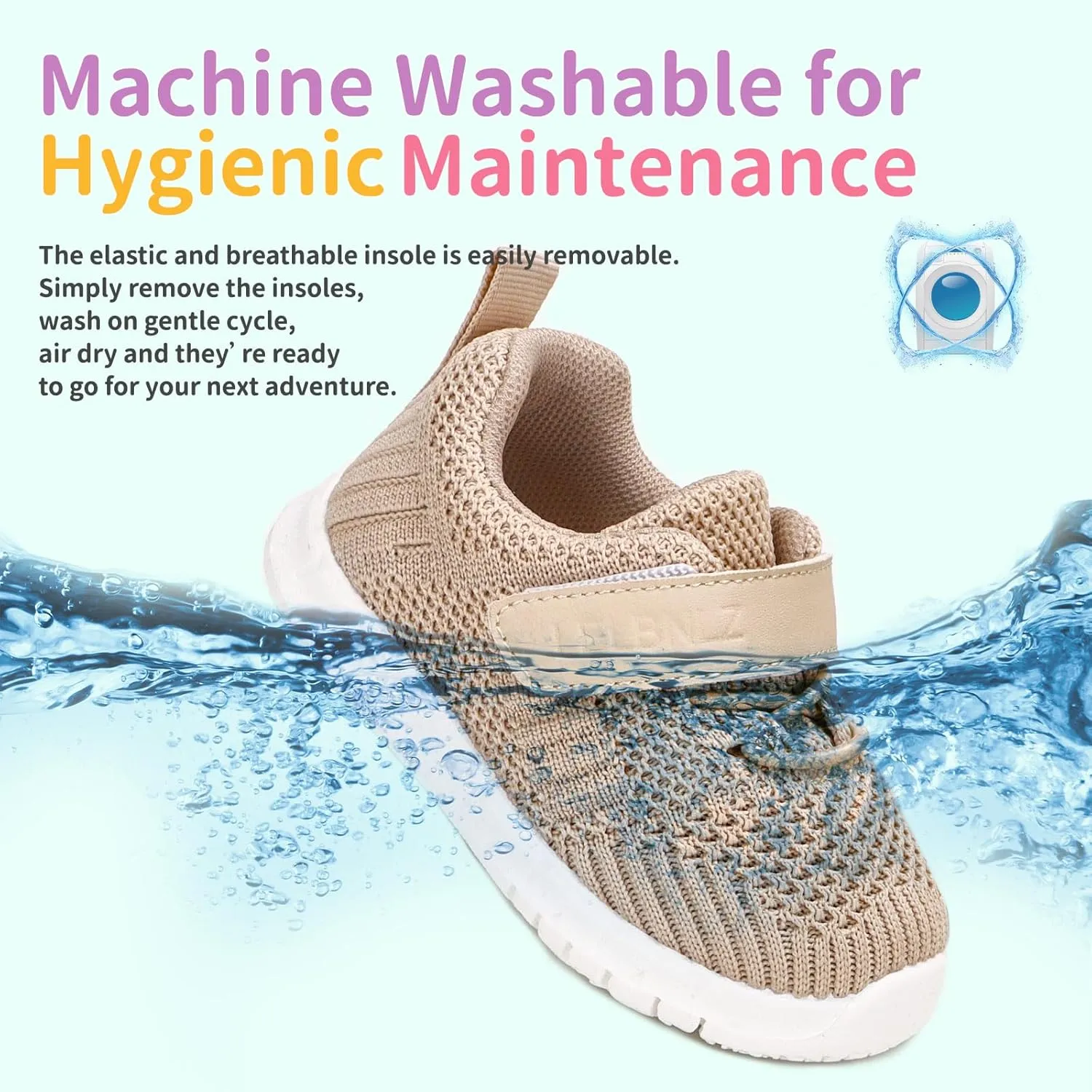 Knitted Slip-On Sneakers for Toddlers, Kids,Toddler Shoes, Baby Sneakers Girls Boys, Baby Walking Shoes, Non-Slip Fashion Baby Shoes, Lightweight Baby Socks Shoes,Daycare Shoes