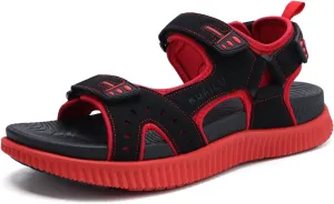 KuaiLu Mens Hiking Sandals With Arch Support Sport Recovery Athletic Walking Sandals For Man Outdoor Summer Casual Thick Cushion Beach Water Fisherman Sandal Size 7-15