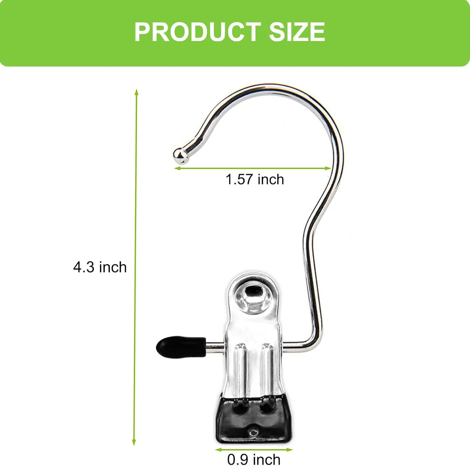 Laundry Hooks Hanging Clips Clothes Pins Closet Hanger Organizer Clamps Socks Towel Clips Heavy Duty Clothespins Bulk Hanger Clips for Closet Travel Pants Socks Handbags, 50 Pack