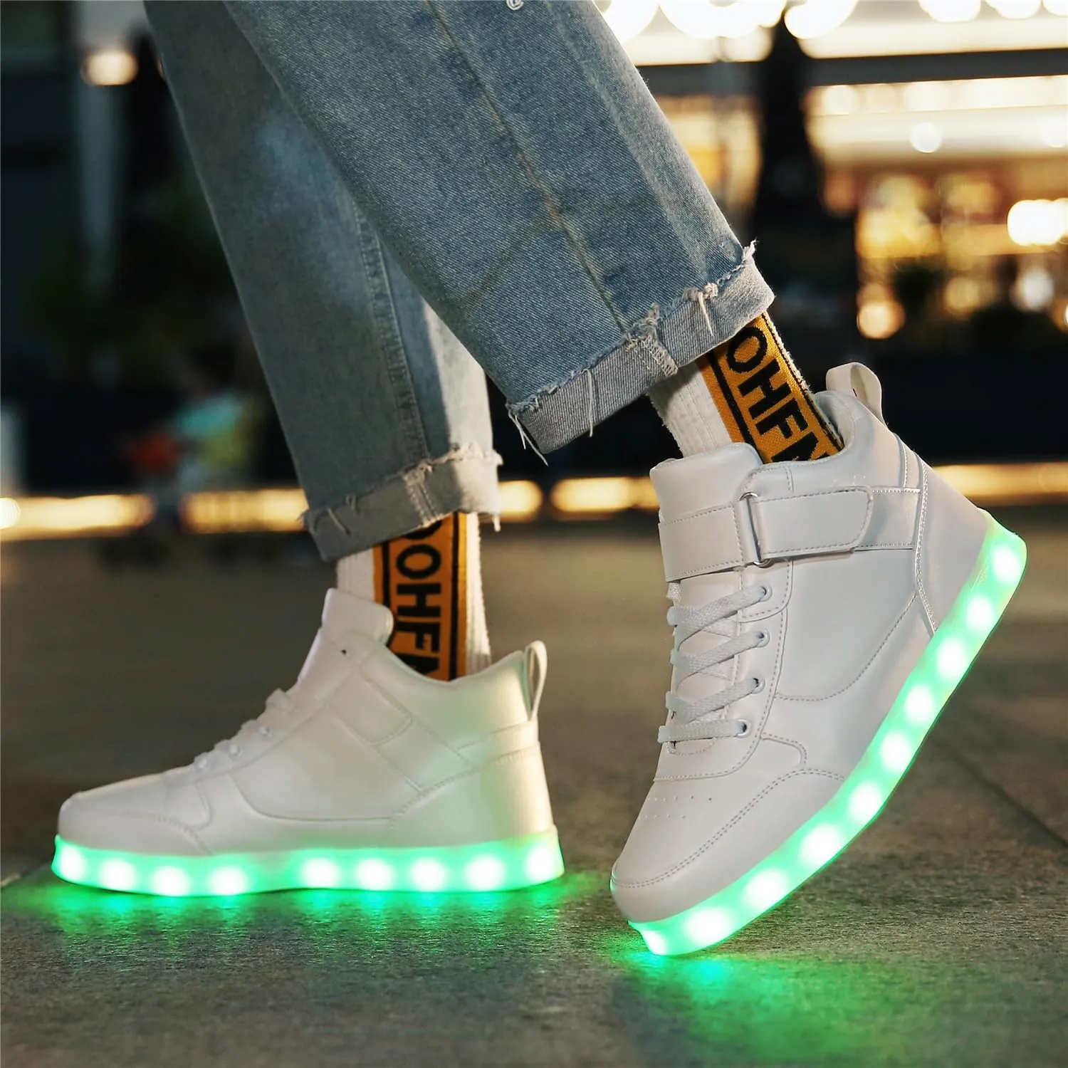 LED Shoes - Light Up Sneakers, USB Rechargeable, Dancing Shoes for Women & Men