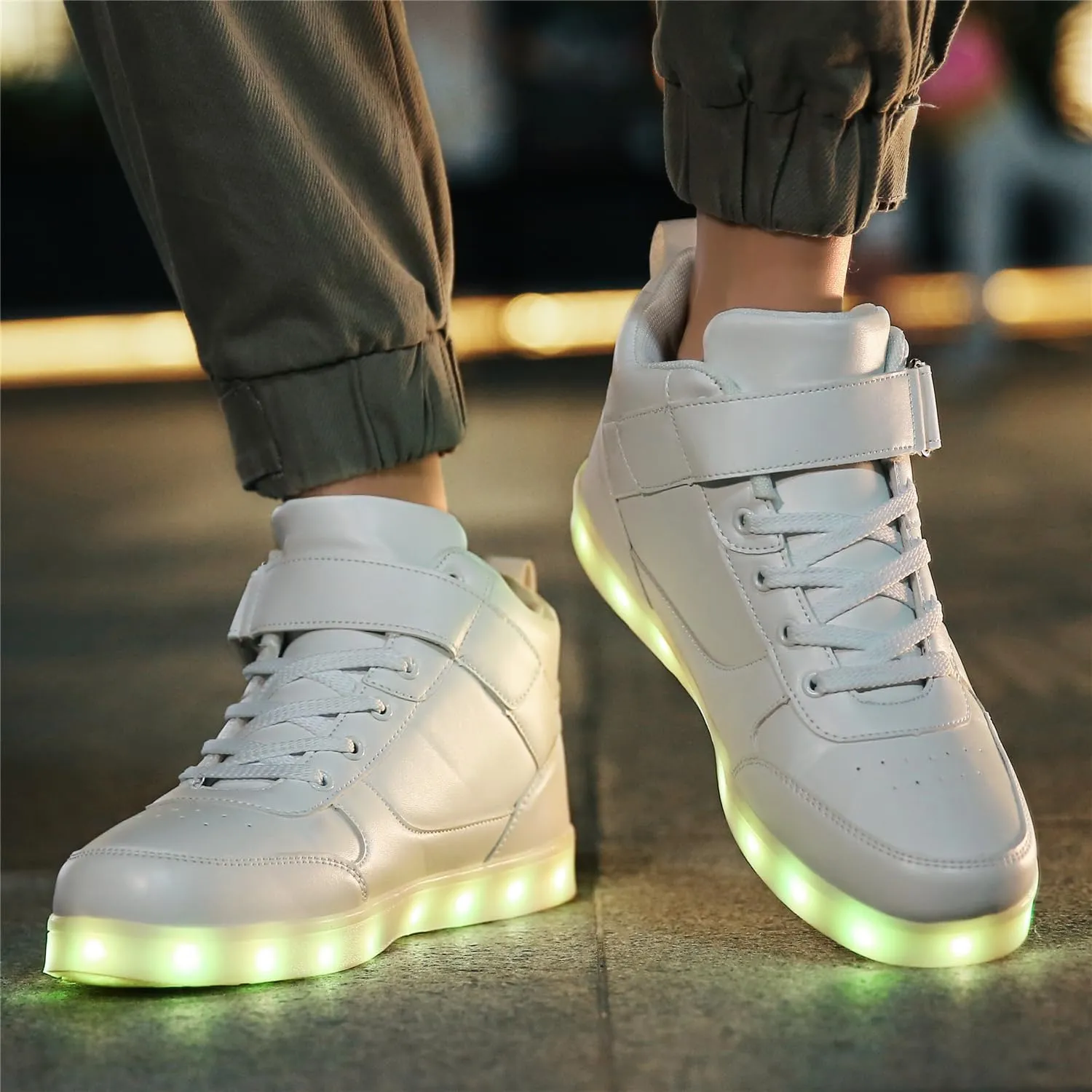 LED Shoes - Light Up Sneakers, USB Rechargeable, Dancing Shoes for Women & Men