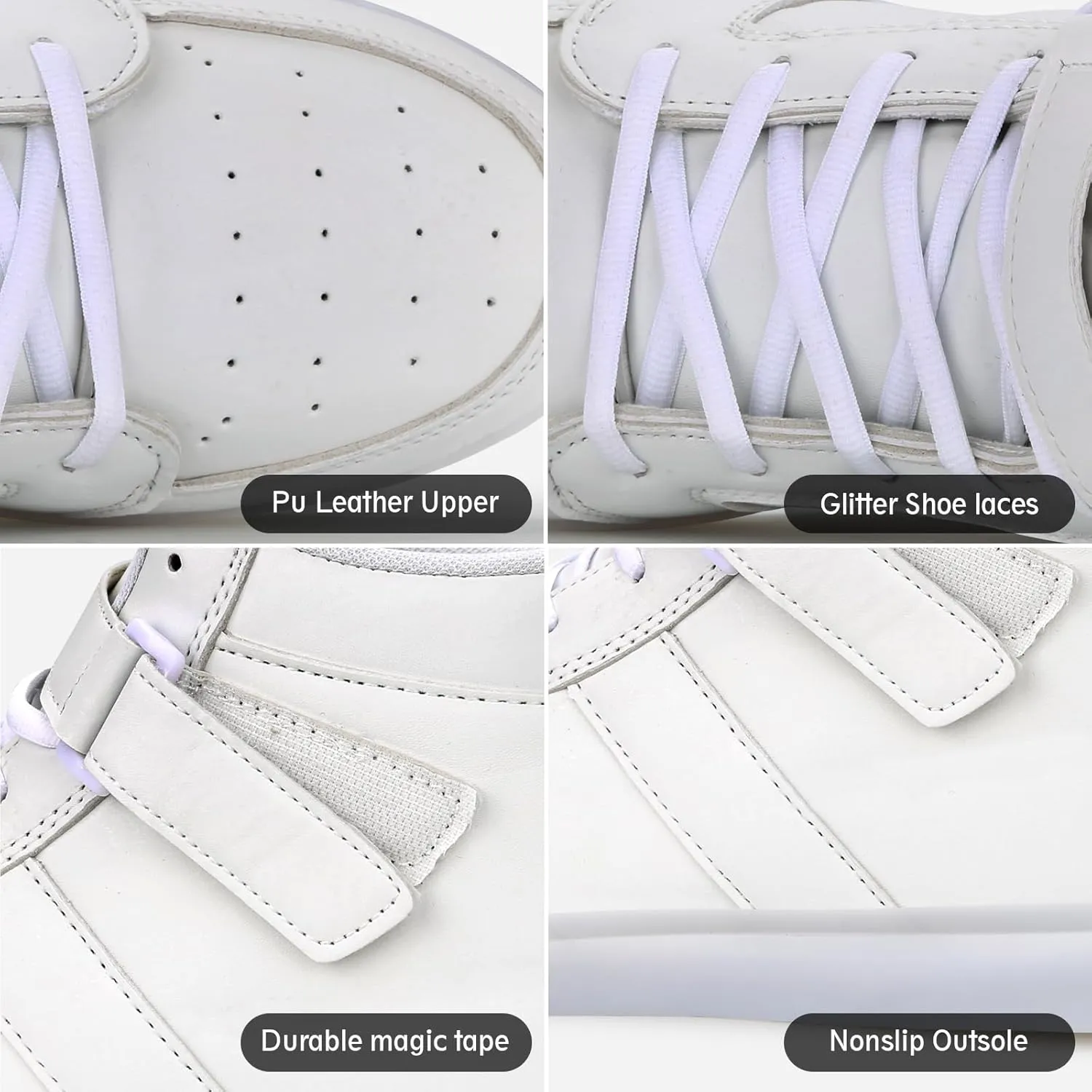 LED Shoes - Men's & Women's Light Up High Top Sneakers, USB Charging, Glow in The Dark for Dancing Party Festivals